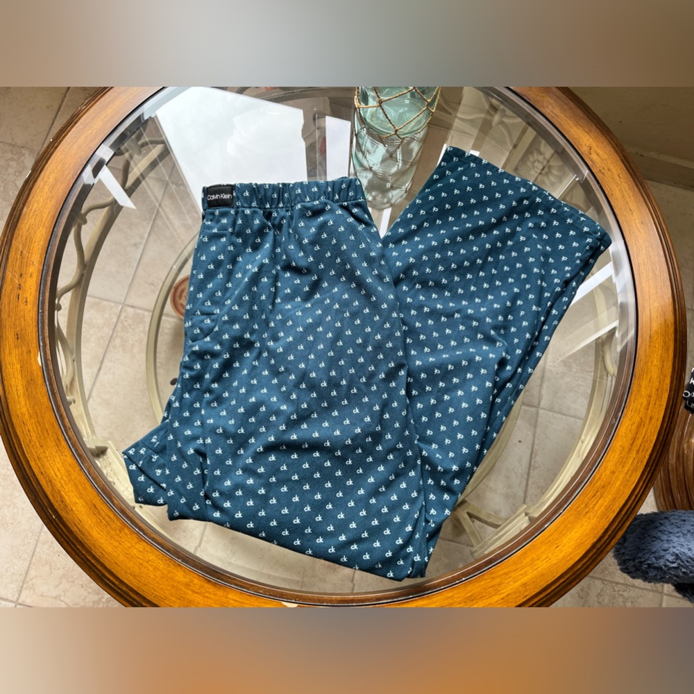 🌀CALVIN KLEIN🌀- 2pc BUNDLE- Two Pairs of Patterned Pajamas Pants, size XL Mens - Picture 2 of 5